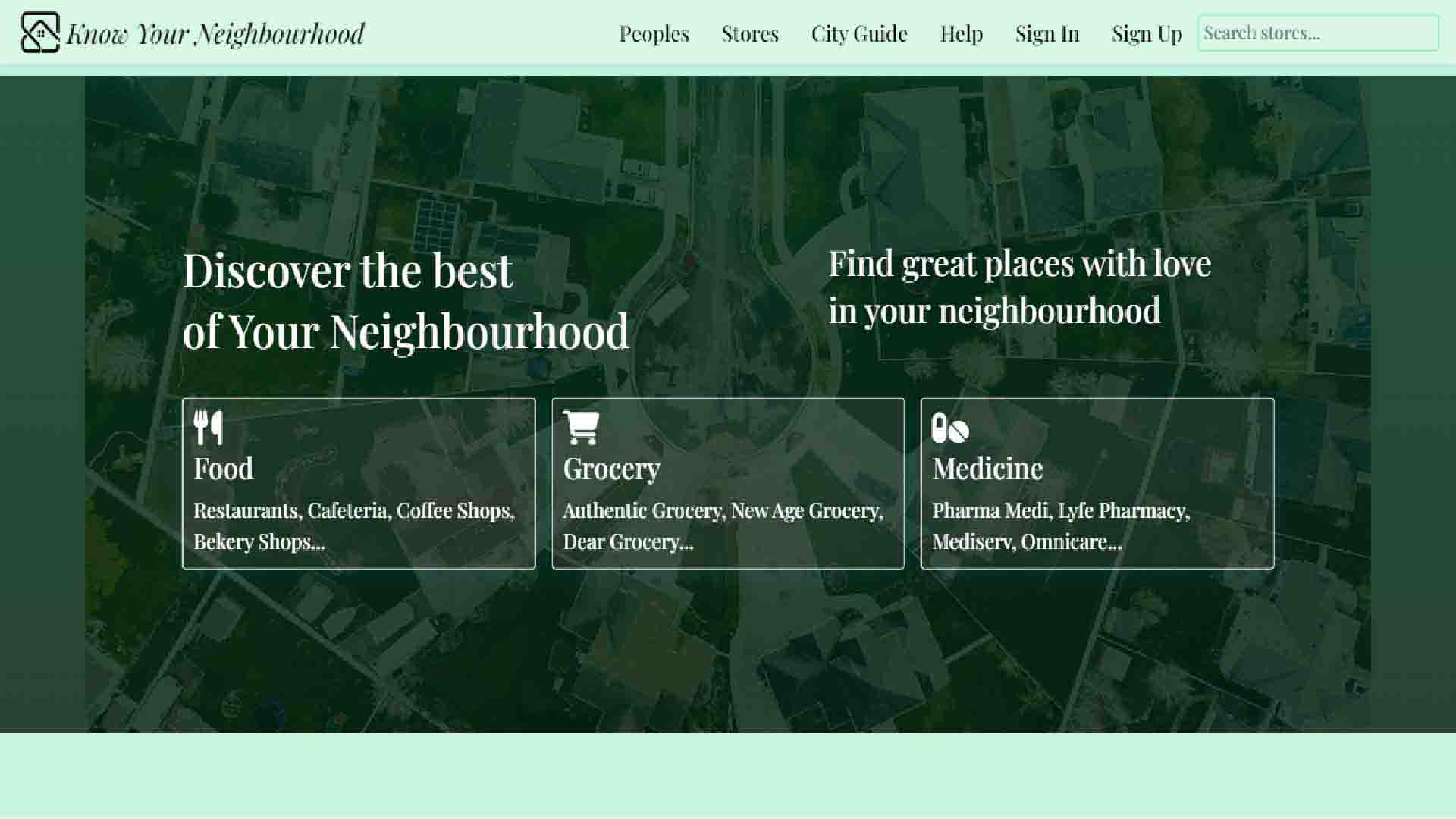 Know Your Neighbourhood